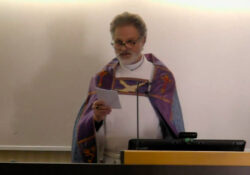 Prof Thomas Fudge lecturing on John Chapman