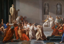 Image: The death of Julius Caesar by Vincenzo Camuccini, Museo Nazionale di Capodimonte, Naples
