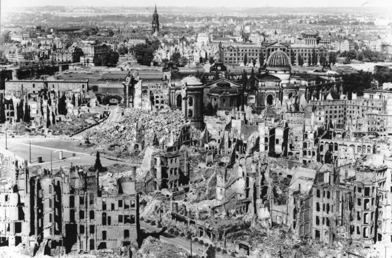 Dresden, after the Bombing in February 13-15 1945