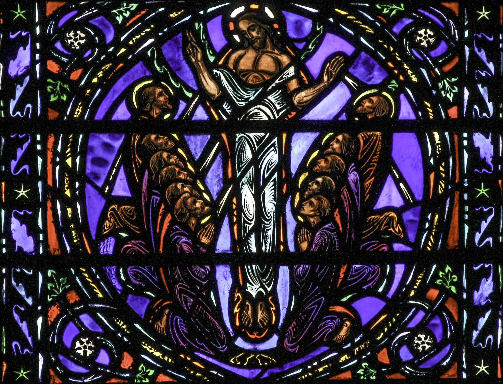 Ascension stained glass