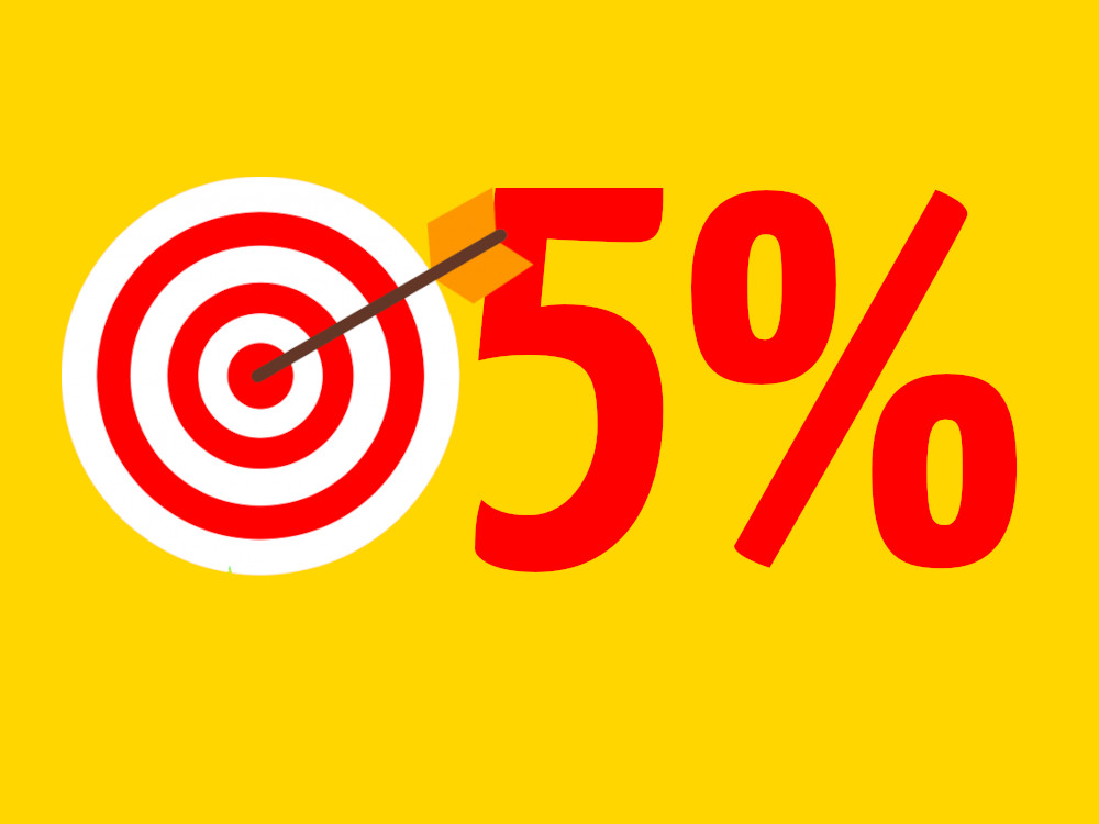 five per cent