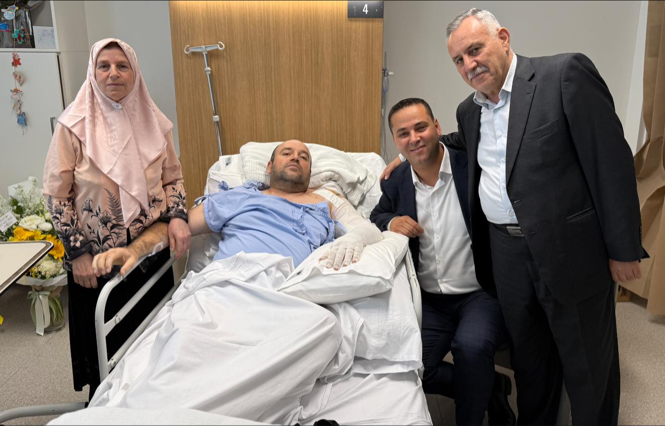 Ahmed el Ahmed and mayor Bilal El-Hayek