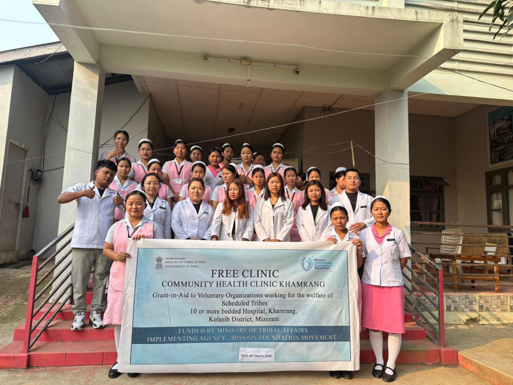 Mizoram Mission clinic in Khamrang village