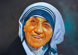 Mother Teresa painting by Rajasekharan Parameswaran