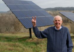 A New Harvest, with Wendell Berry, Henry County, KY, 2011 - photograph by Guy Mendes