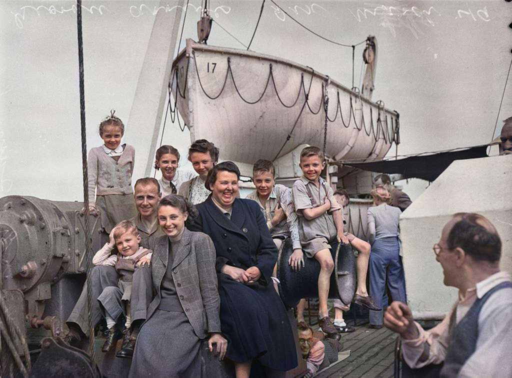 british migrants 01 georgic australia-1949-colorized-c27b93