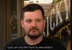 Ricky Jefferies outside his shop